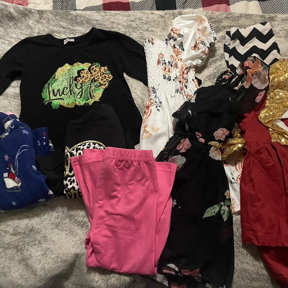 11 Pc Lot Of Toddler Girl's Mixed Season Clothes! Osh Kosh/Boutiques 18 24 M 2T
